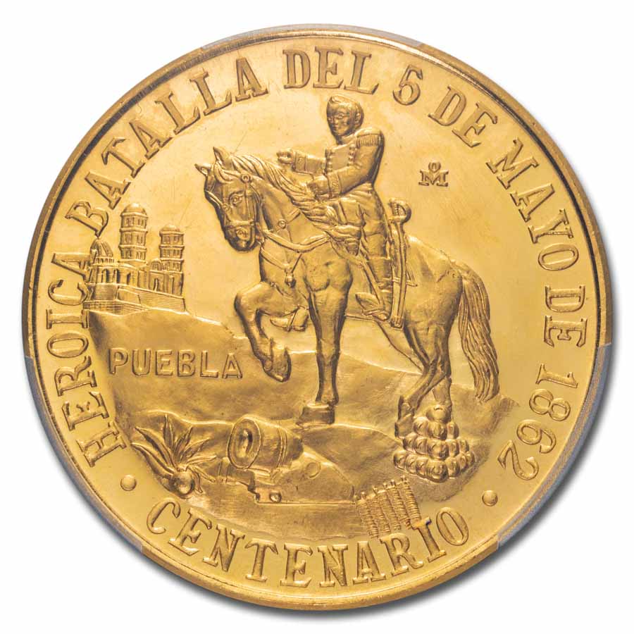 M500 Vintage 60s Mexico 銅製 ペリカン マネートレイ 1962 Mexico Gold Cinco De Mayo Medallic 50 Peso SP-67 PCGS | eBay